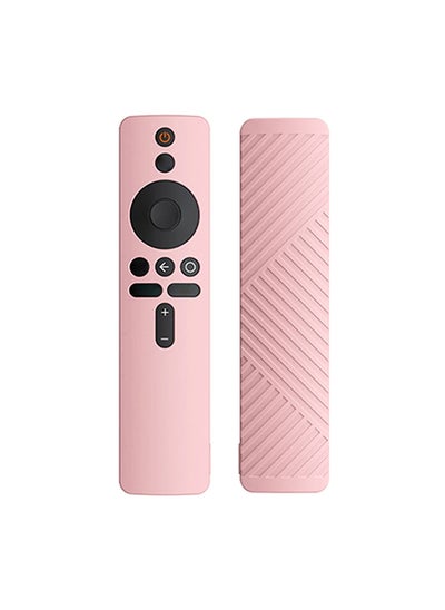 اشتري Silicone Remote Control Protective Cover for Xiaomi Mi Box S/4X Mi TV Stick Smart Tv Box Controller Remote Skin Sleeve Shockproof Protector- Pink في الامارات