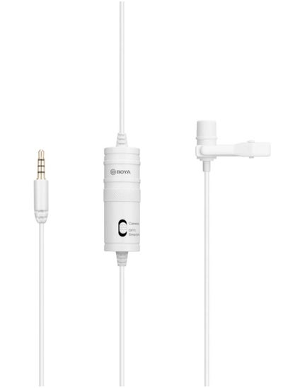 Buy Boya BY M1 Lavalier Microphone White in UAE