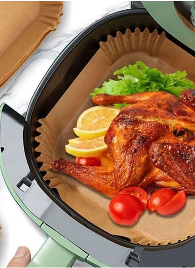 Buy 100 pieces of square airfryer paper - multi-colored in Egypt