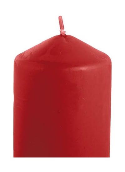 Buy Premium Quality Red Pillar Candles,SPA Candles,Party Candles,Unscented Candles,Decorative Candles (Single Piece) in UAE