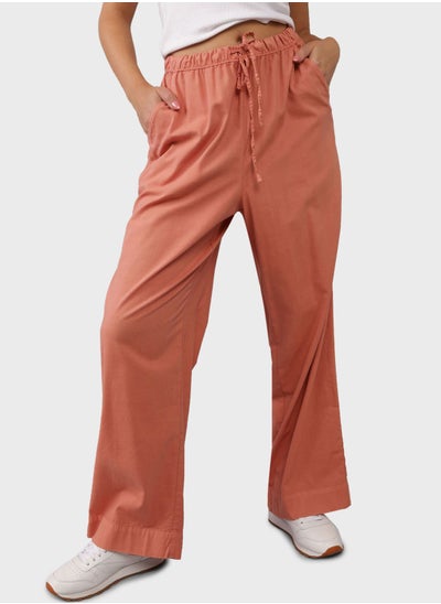 Buy High Waist Wide Leg Pants in UAE