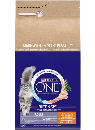 اشتري ONE Adult Dry Cat Food Chicken Enriched Protein 6kg في الامارات