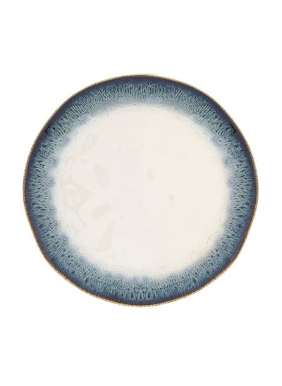 اشتري Nuances Porcelain Dinner Plate, Blue & White - 26 cm في الامارات