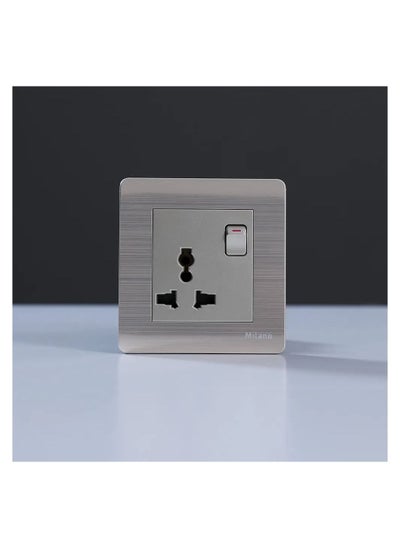 Buy Danube Home - Milano 16A Universal Switched Socket Gd in UAE