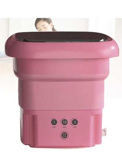 Buy Portable Washing Machine Foldable, Mini Small Washer, with 3 Modes Cleaning, With Drain Basket, Suitable for Home, Business, Travel, College Room, RV, Apartment in UAE