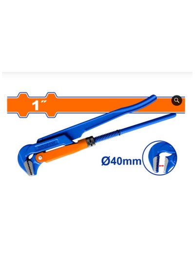 Buy Wadfow Heavy Duty Pipe Wrench 90 Degrees 1" (WPW2101) in UAE