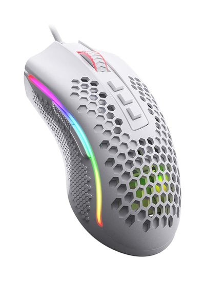 Buy M808 Storm Lightweight RGB Gaming Mouse, 85g Ultralight Honeycomb Shell - 12,400 DPI Optical Sensor - 7 Programmable Buttons - Precise Registration - Super-Lite Cable - White in UAE