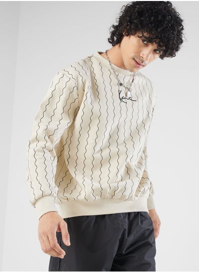 Buy Small Signature Ziczac Pinstripe Sweatshirt in UAE