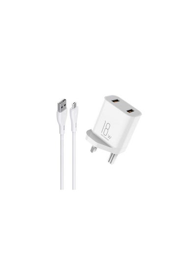 Buy Travel Adapter Typ-C cable 18W Fast charger in UAE