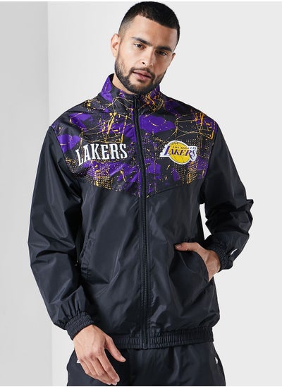 Buy Los Angeles Lakers Aop Panel Track Jacket in UAE