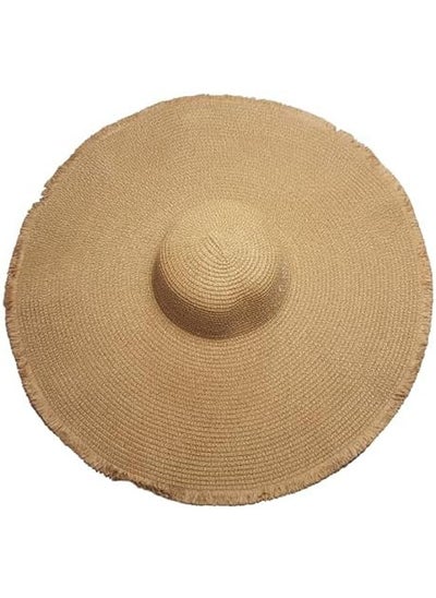 Buy MerryGlam Women Beach Hat | Brim Straw Girls Summer Sunshade Cap_ Travel Foldable Floppy UV Protection Sun Beach Hat in UAE