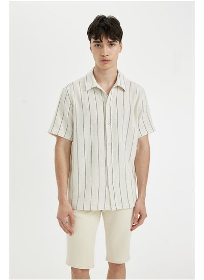 Buy Man Regular Fit Woven Short Sleeve Shirt in Egypt