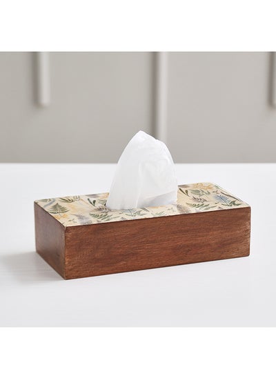 اشتري Botanica Wooden Tissue Box 25x8x14 cm في الامارات