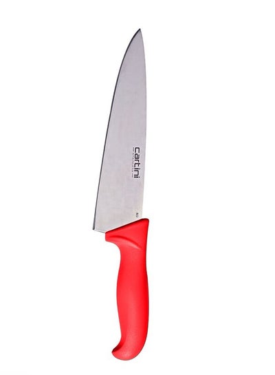 اشتري سكين الشيف الكلاسيكي من كارتيني ، من الفولاذ المقاوم للصدأ لتقطيع وتقطيع اللحوم ، مقاس 8 بوصات - أحمر في السعودية