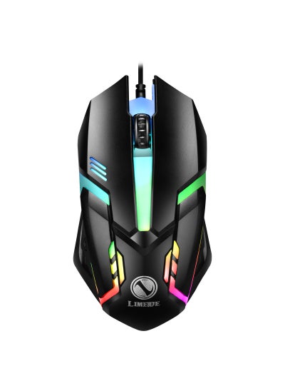 Buy GTX300 Wired Gaming Keyboard Mouse Combo with Rainbow LightS1 luminous single mouse Black S1 luminous single mouse Black in Saudi Arabia