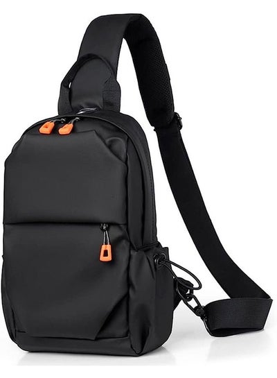 Buy Crossbody Backpack, Lightweight Shoulder Bag for Men Women, Adjustable Strap Backpack Chest Bag, With USB Charger Port, Scratch-Resistant, Waterproof, For Outdoor Hiking, Traveling, Cycling in Saudi Arabia