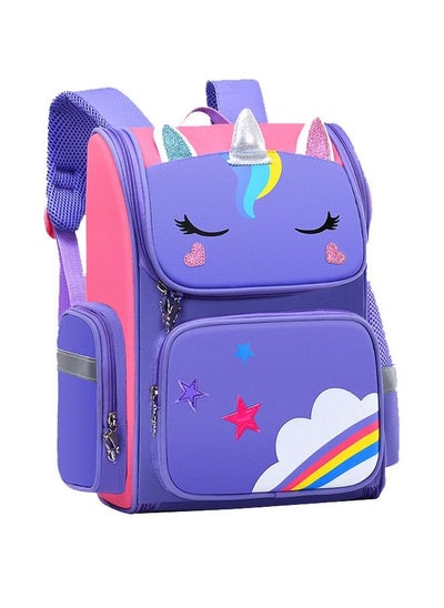 Buy Unicorn Children's Backpack Large Capacity Space Bag Cute Cartoon Backpack in UAE