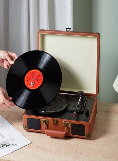 Record Player With Built-in 2 Speakers, Vintage 3-Speed Portable - View #8