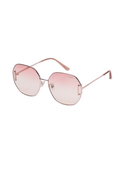 Buy Stylish Round Polarized Sunglasses For Women and Men Gold in UAE