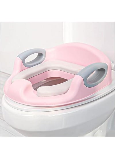 اشتري Baybee Milano Baby Potty Training Seat for Kids, Toilet Seat for Baby with Soft Cushion Seat | Toilet Training Seat with Comfortable Seating | Kids Potty Chair for 0 to 5 years (Pink) في السعودية