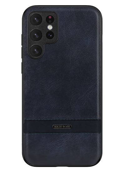 اشتري Rich Boss Leather Back Cover For Samsung Galaxy S23 Ultra (Blue) في مصر