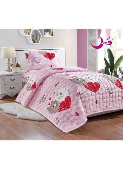 Buy 3-Piece Compressed Comforter Set Microfiber in Saudi Arabia