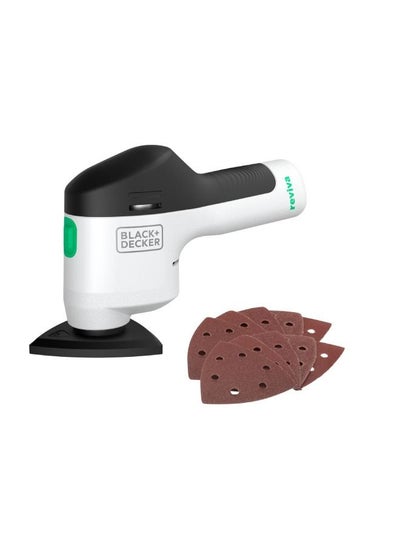 Buy Reviva Cordless 12V Sander with 10 Sanding Sheets REVDS12A10-GB in Saudi Arabia