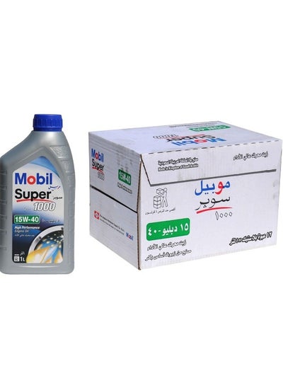 Buy Super 1000 15W40 High Performance Motor Oil 12X1L in Saudi Arabia