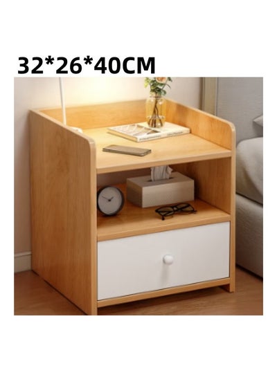 Buy Beside Table Nightstand,Sturdy Wood Nightstand With Storage Drawer And Shelf,Modern End Table Bedside Table For Bedroom,Dorm,Small Spaces in Saudi Arabia