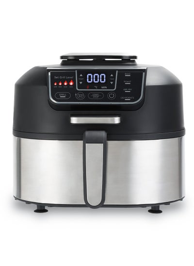 Buy Hot Air Fryer & Air Grill - 6L - Stainless Steel - Silver - 1760W in Egypt