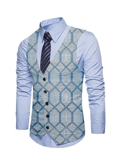 Buy New Fashionable Personalized Printed Men's Suit Vest in UAE