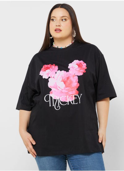 اشتري Mickey Plus Size Oversize Graphic T-Shirt في الامارات