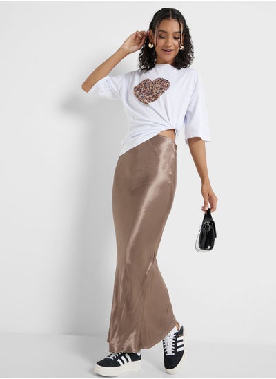 Buy Satin Maxi Skirt in Saudi Arabia