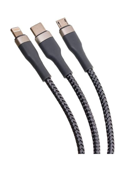 Buy Charging Cable-Surui 2 One-To-Three Rc-070Th-Silver in Egypt