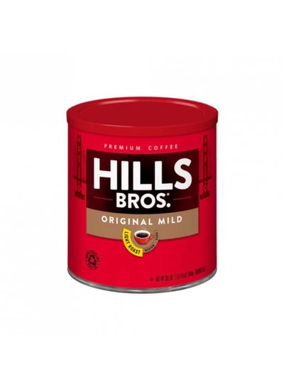 Buy Hills Bros Original Mild Blend Ground Coffee, Light Roast, 30.5 Oz. Can Smooth and Balanced for a Rich Light Coffee Taste in UAE