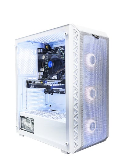 Buy Gaming Pc with Intel Core i5-10400F Processor, H510M-K Motherboard, DDR4 16GB RAM RGB, 1TB M.2 SSD, NVIDIA GeForce GTX 1650 Graphics Card, Case White, Windows 11 Pro in Saudi Arabia