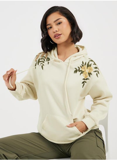 Buy Embroidered Detail Sweatshirt in Saudi Arabia