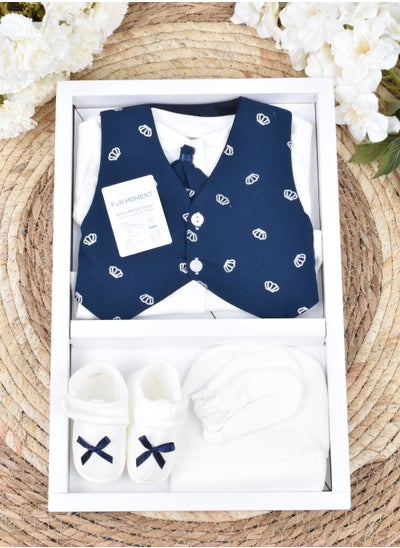 Buy 4-Piece Baby Suit Set with Gift Box in Saudi Arabia