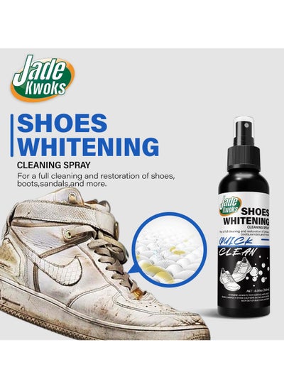 Buy 120 ml Shoe Cleaner，Foam Shoe Cleaner for Non-washing Decontamination and Whitening of Sports Shoe， Sneakers ，White Shoes ，Microfiber Shoe and Cloth Shoes Cleaning，Waterless Foam Cleaner Quick Clean in Saudi Arabia