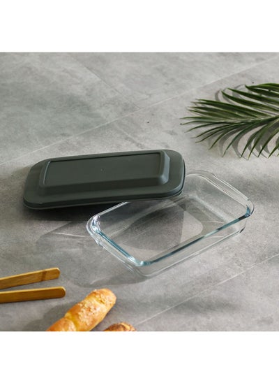 Buy Danube Home Rectangular Borosilicate Glass Baking Dish 1000Ml in UAE