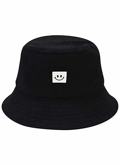 Buy Unise Hat Summer Travel Bucket Beach Sun Fishing Hat Smile Face Visor Unisex Fashion Fisherman Cap, for Men Women Teens Kids in Saudi Arabia
