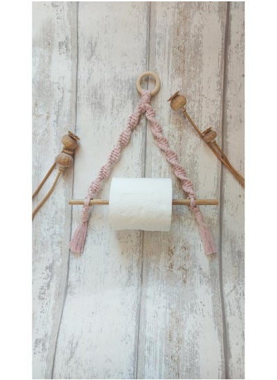 Buy Macrame paper roll tissue holder in Egypt