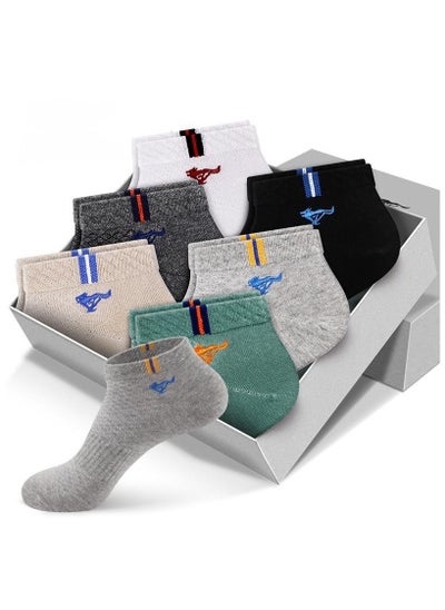 اشتري 6 Pairs Of Boxed Men's Breathable Sports Boat Socks في الامارات