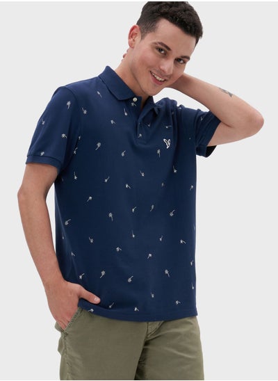 Buy Printed Pique Polo in UAE