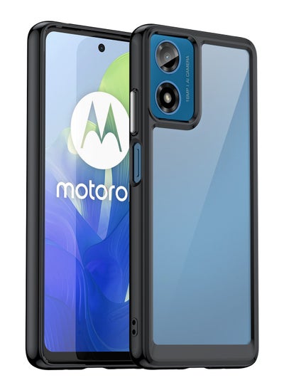 اشتري Phone case for Motorola Moto G04/ Motorola Moto G24 Clear Back Soft TPU Shockproof Bumper Protection Cover في السعودية