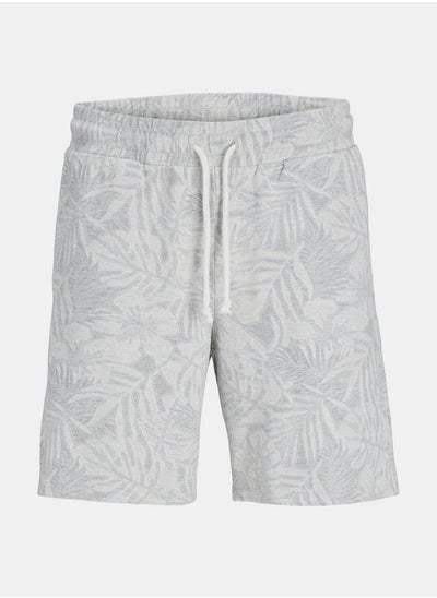 اشتري Palm Print Drawcord Waistband Shorts في السعودية