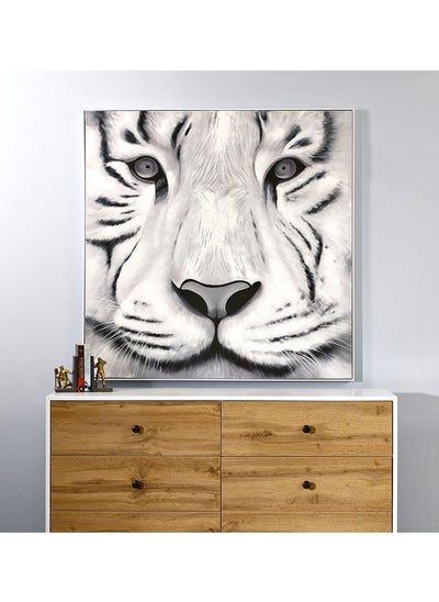 Buy Awe Unframed Wall Art, Grey & Black - 120x120 cm in UAE