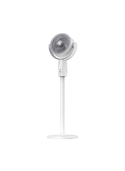 Buy Indoor Pedestal Fan High Speed ​​Oscillation 360 Degree Rotation Adjustable Length Floor Fan to Suit You Quiet and Powerful for Bedroom Home Office White in UAE