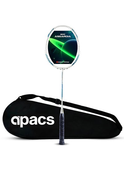 Buy Asgardia Control (73 grams Ultra Lightweight) Made in Vietnam | Japanese Graphite Unstrung Badminton Racket with Full Cover | G2-4 1/8 inches in UAE