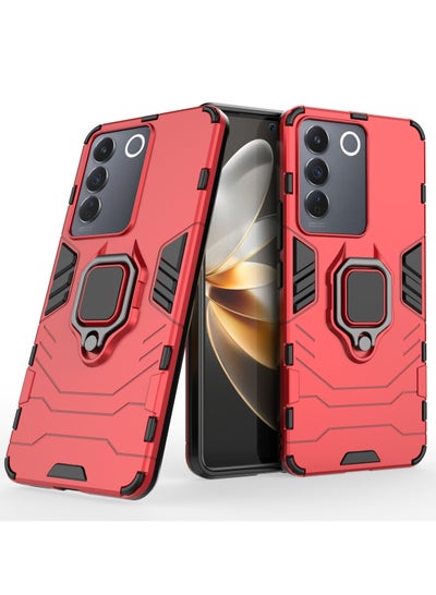 Buy Compatible With Vivo V27E Black Panther Back Cover (Red) in Egypt
